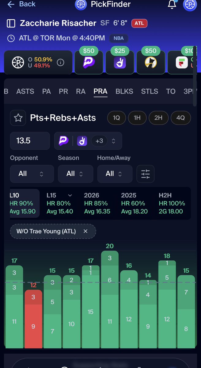 PickFinder tweet media