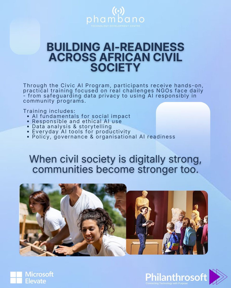 Discover AI with the AI Basics course for nonprofits. Break down topics like machine learning and natural language processing into clear insights—no tech background needed. 

Enrol now and invite your team: buff.ly/rr5IXDm 

#AIForNonprofits #TechForGood #FreeCourse