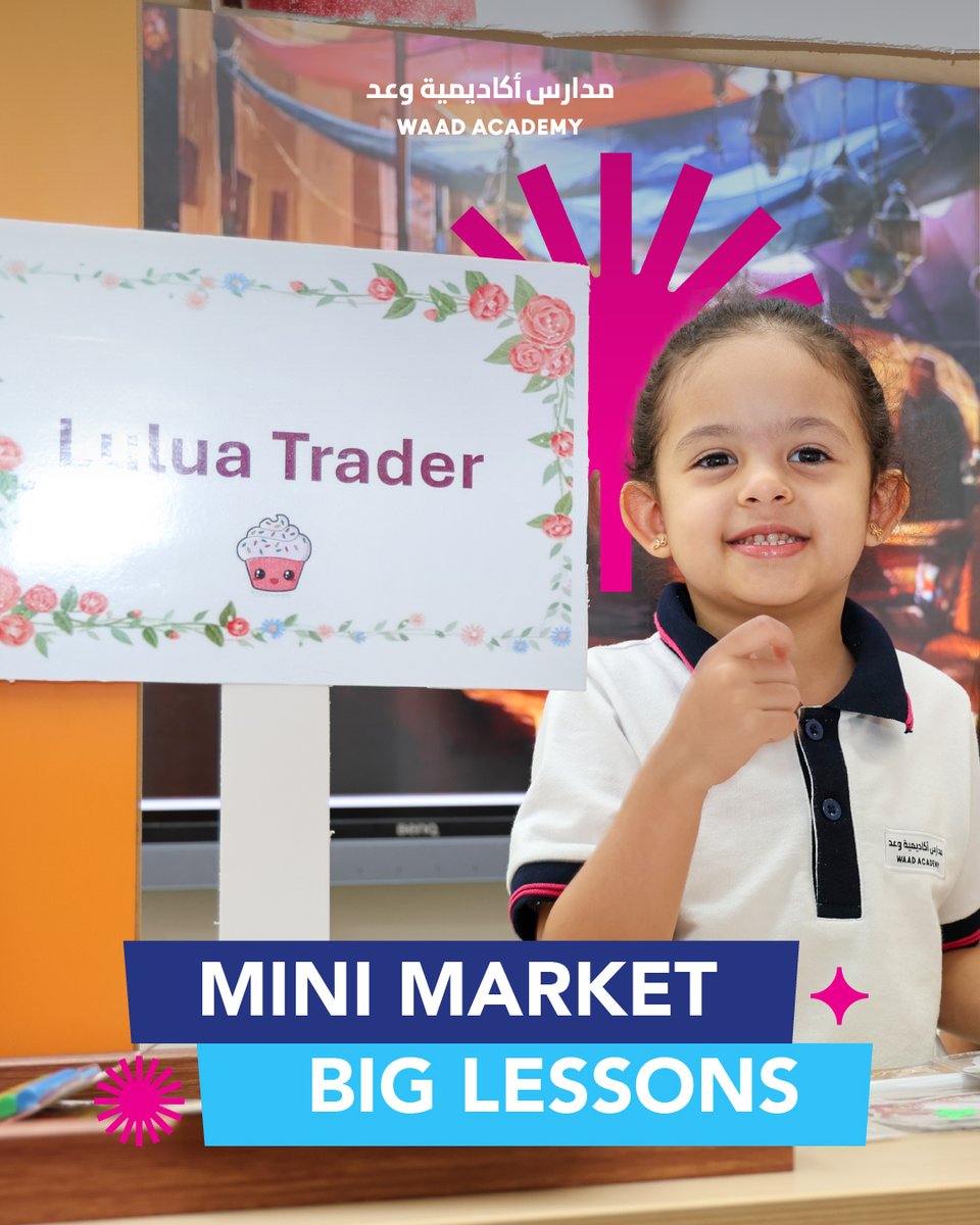 WaadAcademy's tweet image. Little shoppers, big learning moments 🛒➕➖✨
Learning feels extra fun when imagination leads the way!

#EarlyLearning #KGActivities #LearningThroughPlay #MathFun #StudentLife #WaadAcademy #WaadEducation #JeddahSchools #InternationalEducation