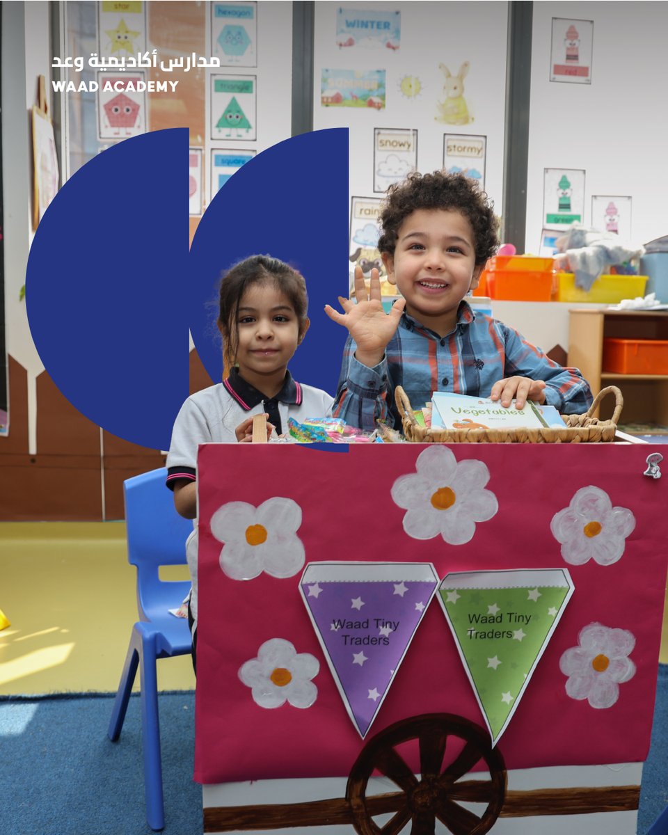 WaadAcademy's tweet image. Little shoppers, big learning moments 🛒➕➖✨
Learning feels extra fun when imagination leads the way!

#EarlyLearning #KGActivities #LearningThroughPlay #MathFun #StudentLife #WaadAcademy #WaadEducation #JeddahSchools #InternationalEducation