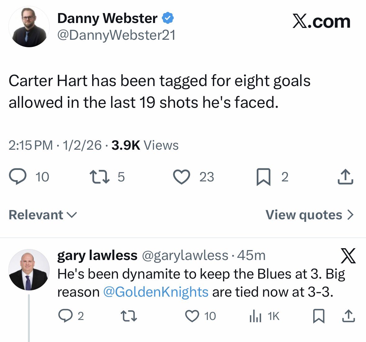 ERuns's tweet image. @TDChrisG @TonyDasco catch the gem from #StateRun on Friday? Think the Blues had 10 or 11 SOG at the time.