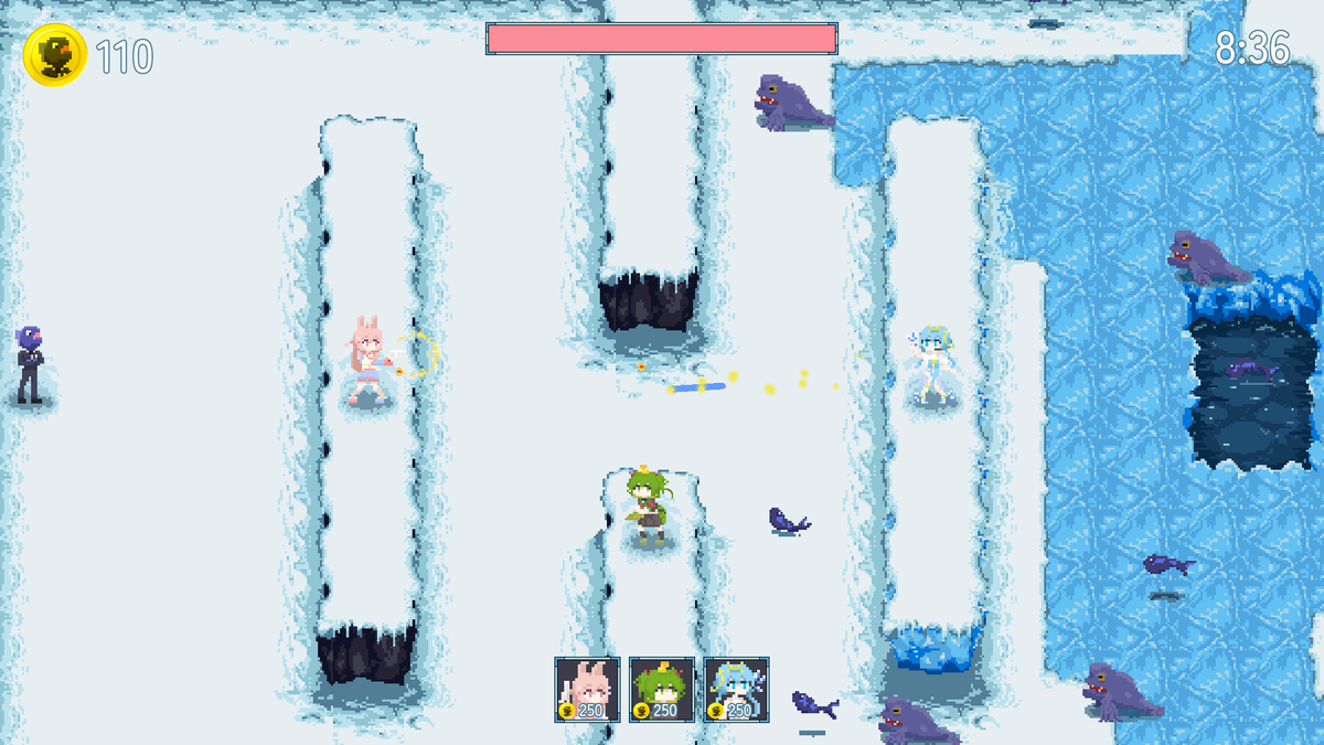 Babawawababa's tweet photo. Phase Ice Fishing Trip (gone terribly wrong), a tower defence game submitted for the 11th #phasejam in collaboration with @senpaijody and Jordan.

https://t.co/OK5GT3HXQ4 https://t.co/c6cKQ39oBl