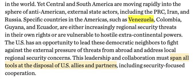 Project 2025 suggests U.S. interference in Venezuela’s government on three separate pages. If you are one of the few who think an attack on Venezuela is meant to distract from the Epstein files and not part of a larger GOP goal (primarily oil), you are mistaken.