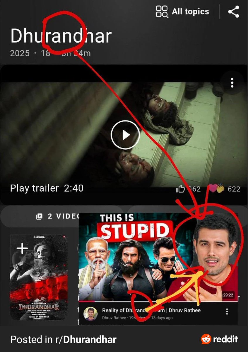 ImDhoom18's tweet image. For real 🤣 
#DhurandharReview #Dhurandhar @dhruv_rathee #idmb