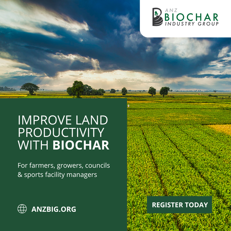 AAnzbig's tweet photo. 🥏 From broadacre agriculture to high-performance sports fields, biochar is helping land managers increase soil resilience, boost water retention, and support healthier plants.

🛎 Join ANZBIG and join the biochar movement: https://t.co/hHdsuf09sB https://t.co/5Ep2T3OPLv