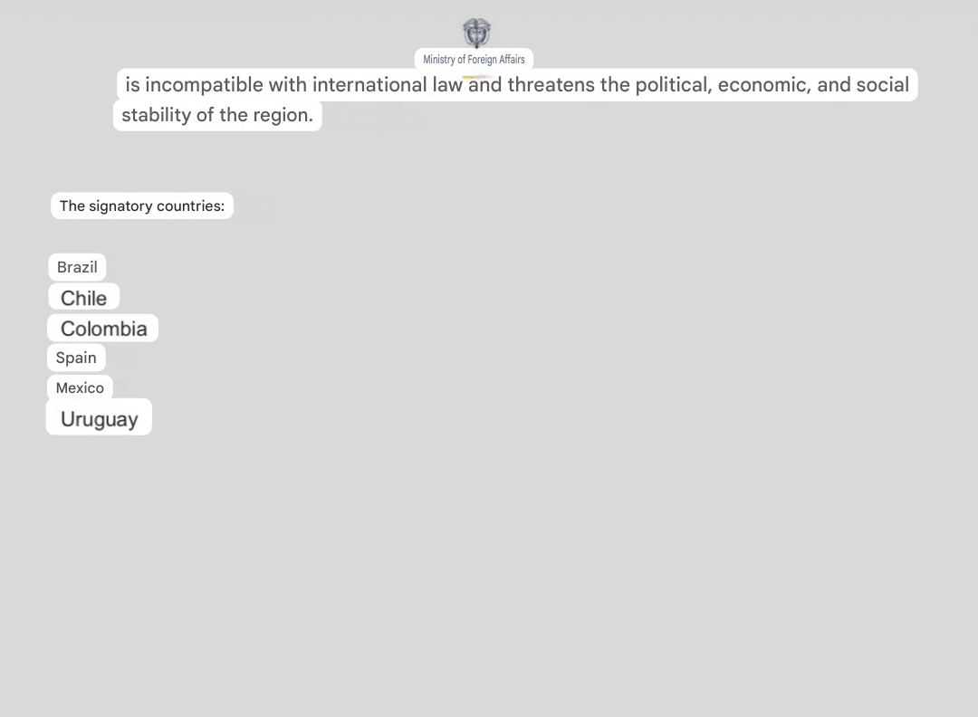 ClareDalyIRL's tweet image. Only a single EU Member State, Spain, has clearly rejected Trump's lawless assault on Venezuela and international law, signing up to a joint statement with Brazil, Chile, Colombia, Mexico and Uruguay.

Separately, 26 EU Member State governments (including Spain, excluding…