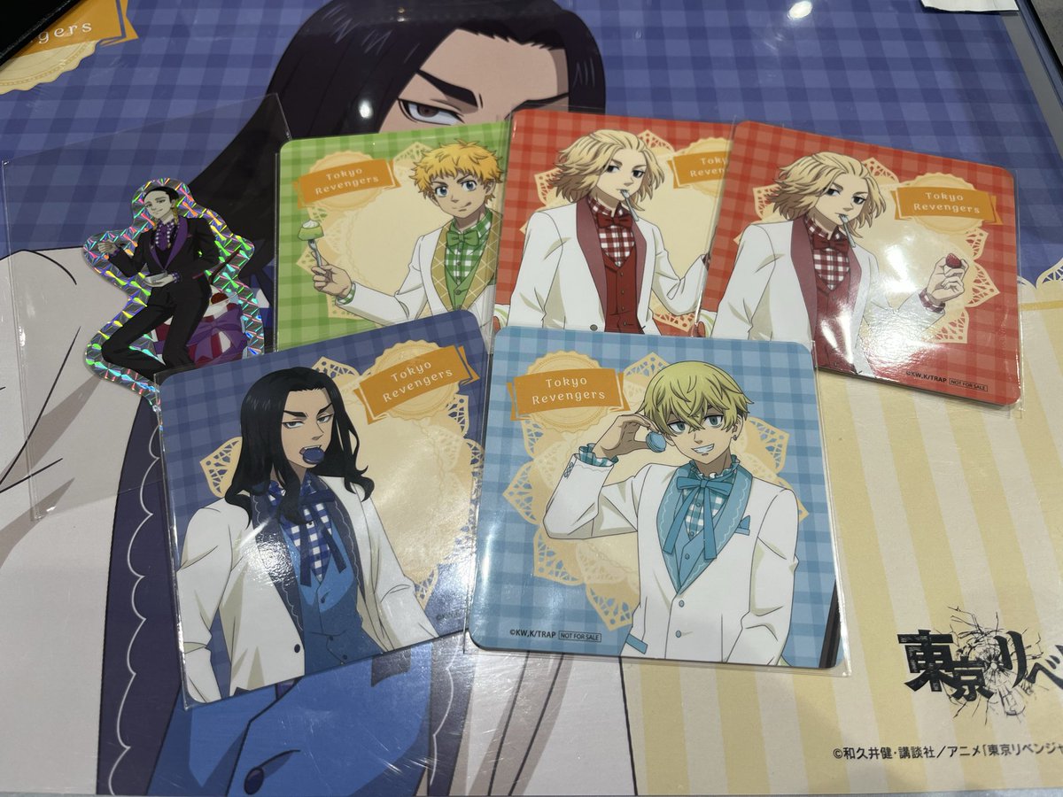 新年1発目灰谷さん達コースター0 😇💦💦 予約特典は蘭ちゃんきてくれた