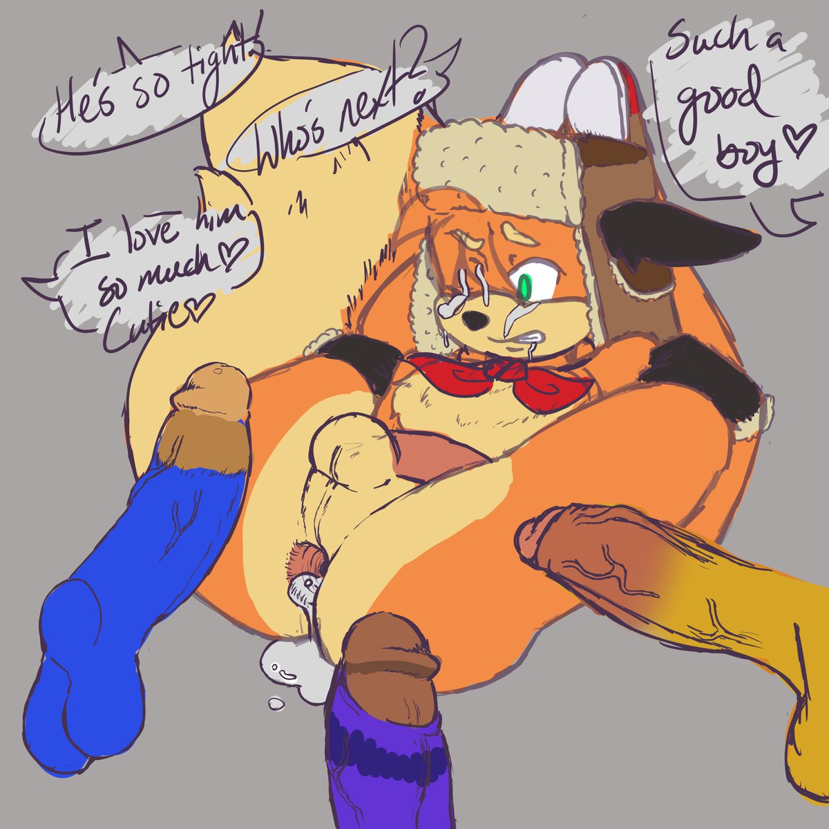 wip for a commission for <a href="/SynkaeFoxu/">Synkae fox 🔞</a>