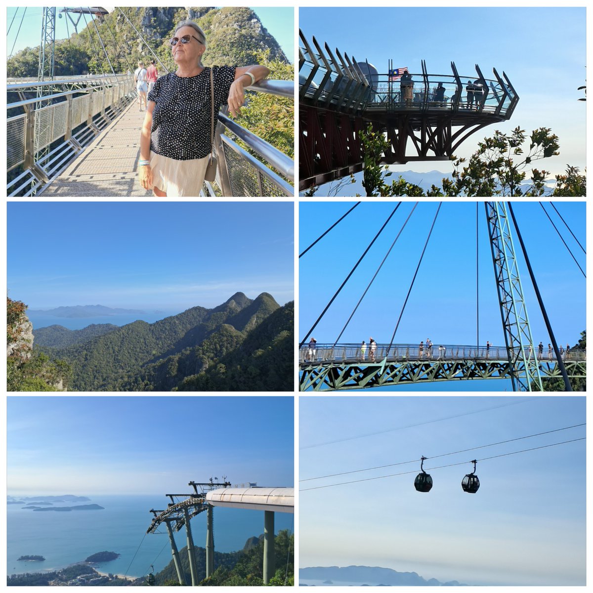SirpaSisko's tweet photo. Maailman jyrkin kaapelihissi vie upeille näköalapaikoille ja ylhäällä voit kävellä huimalla skybridgellä.
#cablecar #skycap #skybridge #Langkawi #malaysia https://t.co/ZlzIiIoEfd