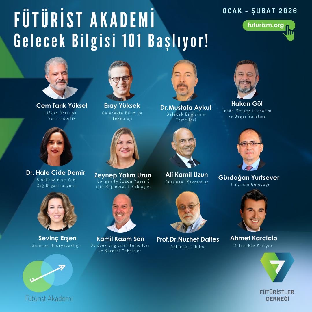 FuturistlerDern's tweet photo. Fütürist Akademi’de Gelecek Bilgisi 101 Programı Başlıyor!
Program, 13 Ocak – 19 Şubat tarihleri arasında, 6 hafta boyunca, Salı ve Perşembe akşamları 20.00–21.30 saatleri arasında çevrim içi olarak gerçekleştirilecektir.
Detaylı bilgi için: https://t.co/OqChejA7JL . https://t.co/u5kF5r9A4j