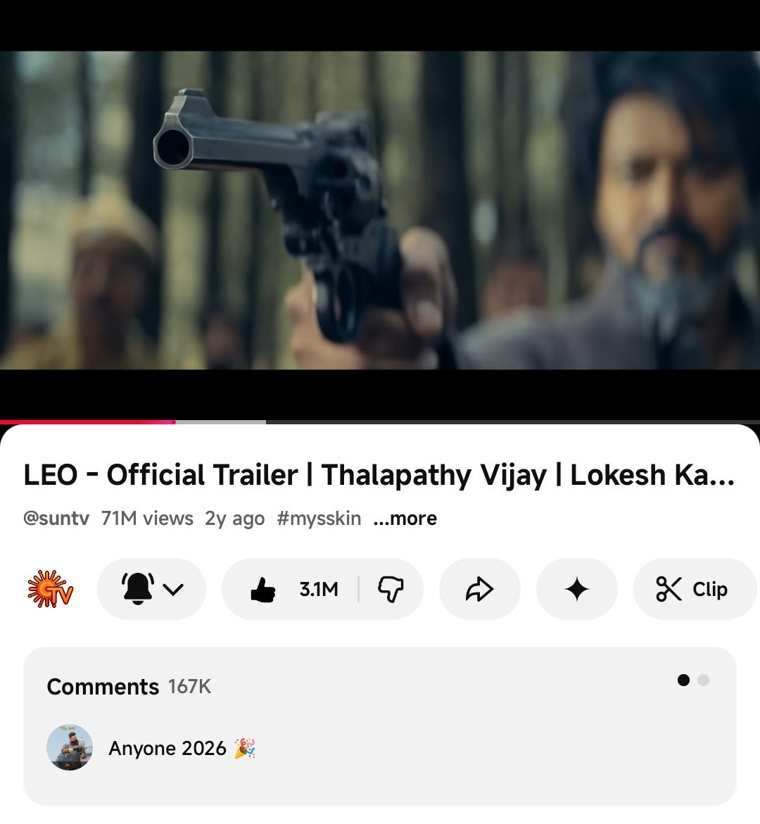 Pokkiri_Ofcl's tweet image. Highest Viewed Tamil Trailer In K-Wood History !💥

#LeoTrailer - 71MILLION VIEWS &amp;amp; 3.1MILLION LIKES &amp;amp; 167K COMMENTS 😎🔥

Know Your Level da Turtles' 💥