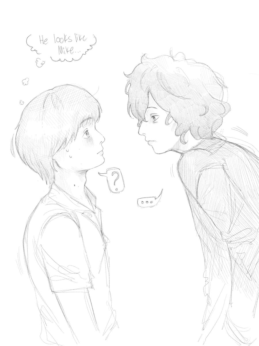 freakanator5000's tweet photo. #borill fanart because i just finished the goldfinch and i also hate mike wheeler https://t.co/K5YtWvQTvb