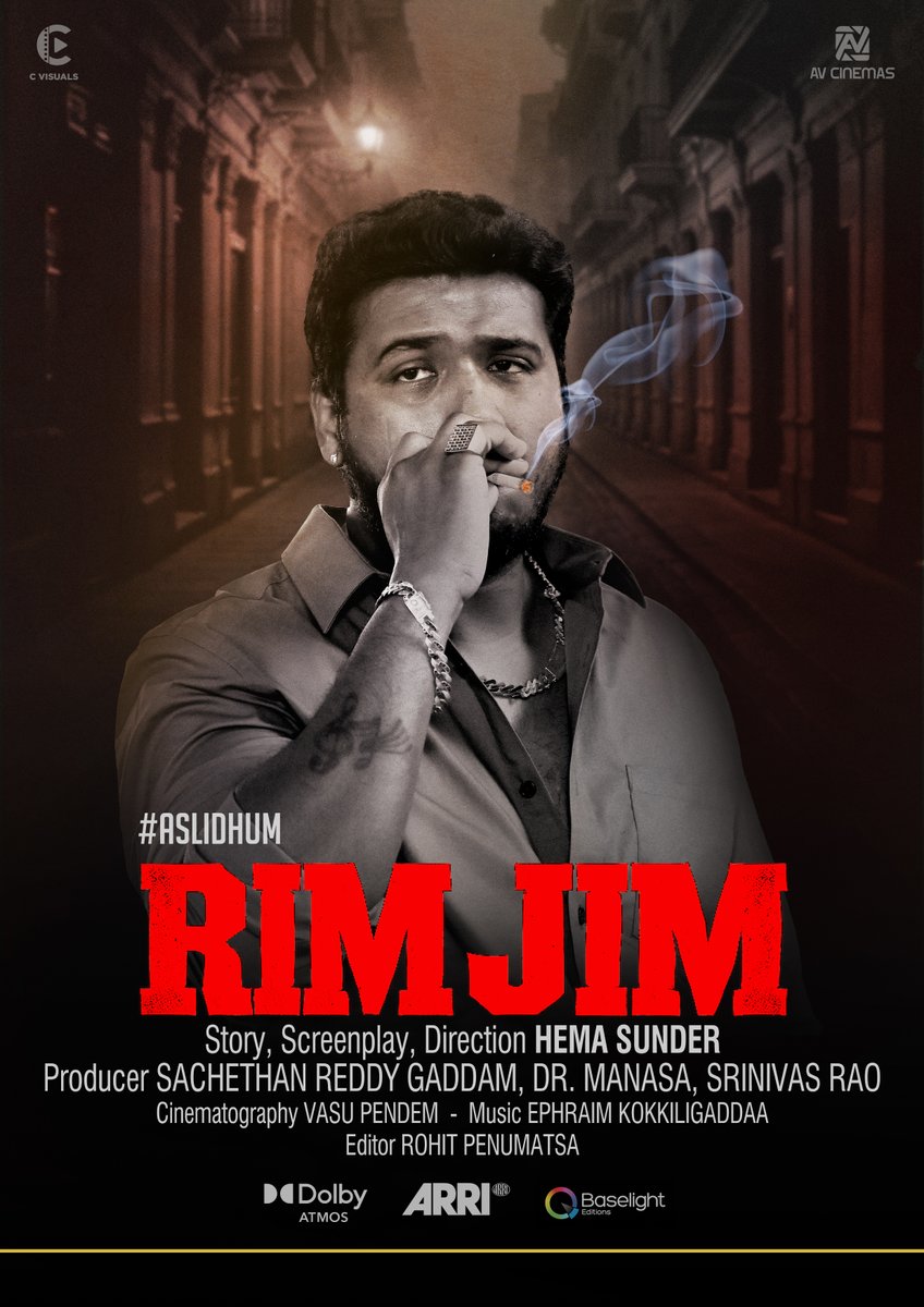 JollyHoo's tweet photo. Oscar-winning singer Rahul Sipligunj (@RahulSipligunj ) makes his powerful lead actor debut in this raw gangster drama "Rim Jim" , inspired by real-life incidents from the 1990s Hyderabad underworld. Intense action, gritty emotions & pure unfiltered reality!
Title: Rim Jim
Genre: Gangster drama inspired by real events
Setting: Based on incidents in Andhra Pradesh in the 1990s, the narrative blends action, emotion, friendship and romance against a gritty backdrop. 
Production Status:
The film is in post-production and the official release date has not yet been announced; makers have indicated it will be revealed soon.
Director: Hema Sunder 
Producers: G. Sachetan Reddy, Dr. Manasa, Srinivasa Rao 
Production Banners: AV Cinemas and C Visuals 
Music Composer: Kokkilagadda Ephraim 
Cinematography: Vasu Pendam
Editor: Penumatsa Rohith
Cast:
Ajay Ved – Lead protagonist)
Vrajana – Female lead
Rahul Sipligunj – Key role; also contributes two songs to the soundtrack, expected to be highlights.
Supporting: Bittiri Satti, Raj Thirandas and others in pivotal roles.
Tagline: “AsliDhum” (reflecting raw realism and intensity)
Tone & Themes:
The film positions itself as a realistic and emotionally driven gangster drama. It aims to appeal across audience segments by combining a gripping period narrative with strong character arcs and music. 
#RimJim #RahulSipligunj #Tollywood #TeluguCinema #GangsterDrama #AsliDhum