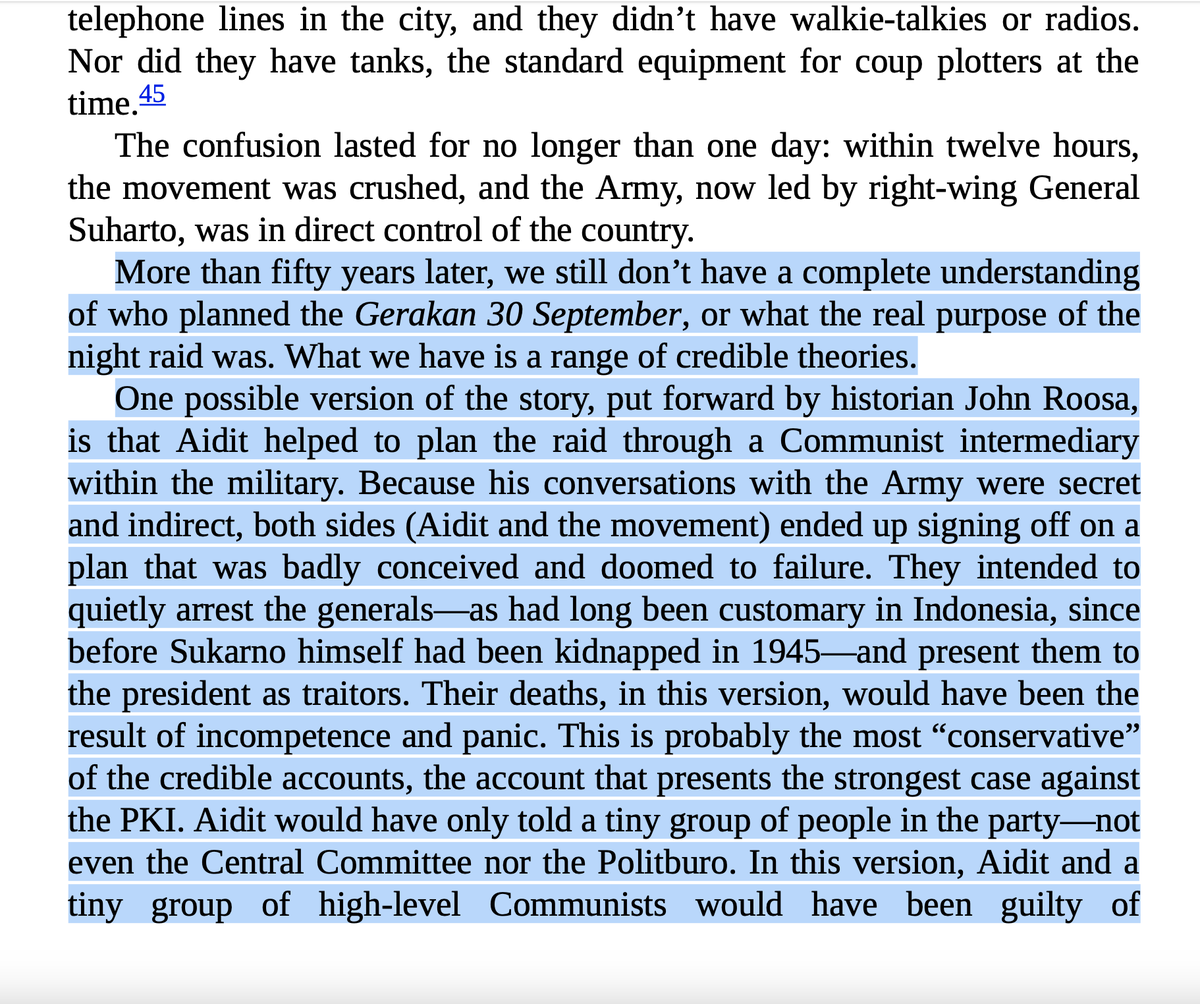 RooneySianny's tweet image. If you're interested in how the Indonesian history has been rewritten &amp;amp; distorted by its Western Colonisers, then no look further to books written by CIA Front-sponsored "intellectuals" such as those by Bevins, Prashad, Roosa, etc. PKI leaders were innocent 100% of G30S! #CIAOps