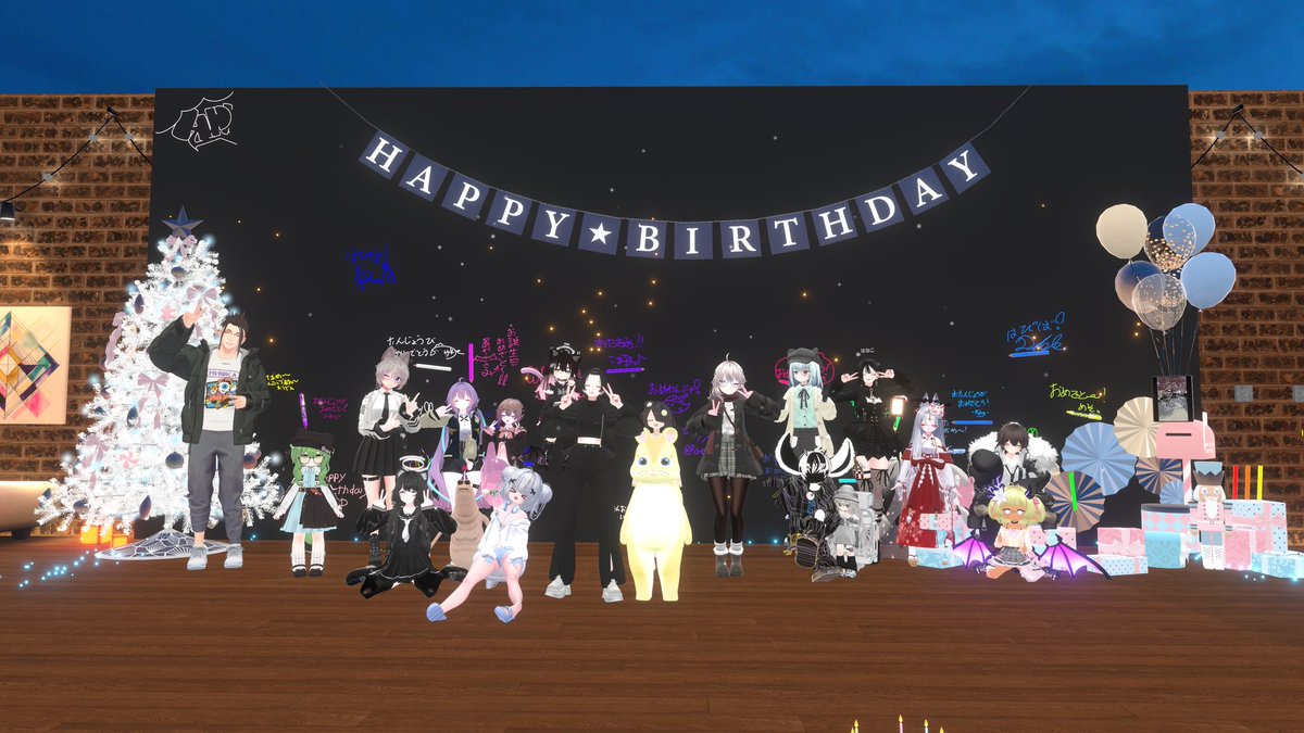 VRC_Ruby0212's tweet image. ぷちまめちゃん誕生日おめでとう！！🎉🥳🎉🥳
今年も一緒に楽しい1年にしようね！😼