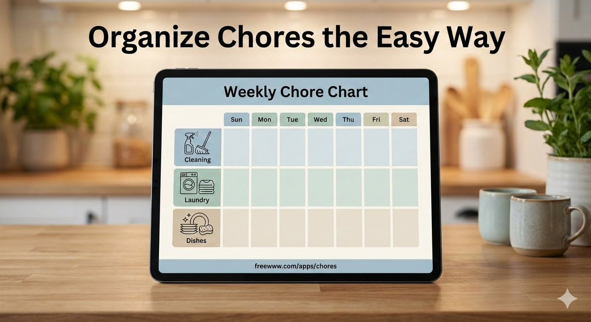 freewww30's tweet image. Tired of messy chore schedules?

Use the Chore Organizer to assign tasks, track progress, and keep everyone accountable.
Perfect for families &amp;amp; shared homes.

Try it free 👉 freewww.com/apps/chores
#ChoreChart #HomeOrganization #FreeTools #news  #Today