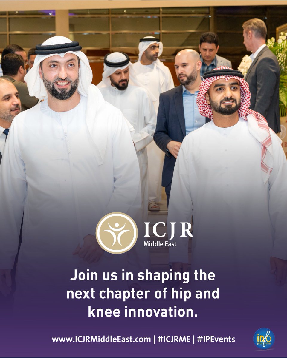ICJR_ME's tweet image. Join us in shaping the next chapter of hip &amp;amp; knee innovation.

A global platform where experts come together to share knowledge, challenge ideas &amp;amp; advance joint reconstruction.

Follow us for updates on our official hashtag #ICJRME 2026
Reg now @ bit.ly/ICJRRg
#IPEvents