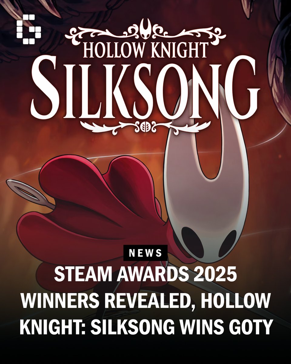 GamerBraves's tweet image. The Steam Awards 2025 winners are in, and Hollow Knight: Silksong has taken home Game of the Year. Do you agree with the results? 🏆🎮

Read the full article below.
gamerbraves.com/steam-awards-2…

#SteamAwards2025 #SteamAwards #Steam