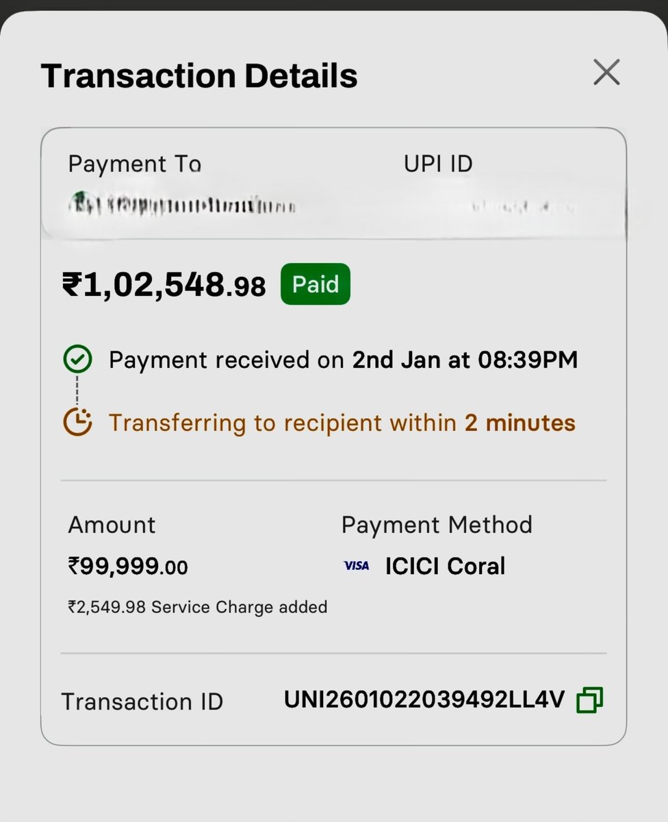 jangamprash's tweet photo. @CheQ_One  till now the amount has not been transferred nor refunded, more than 3 days https://t.co/z3txzE70oV
