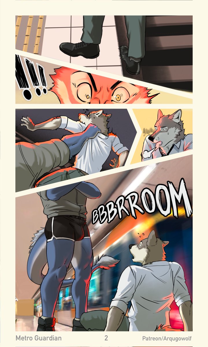 2nd page ready! Of my +18 comic “Metro guardian“.