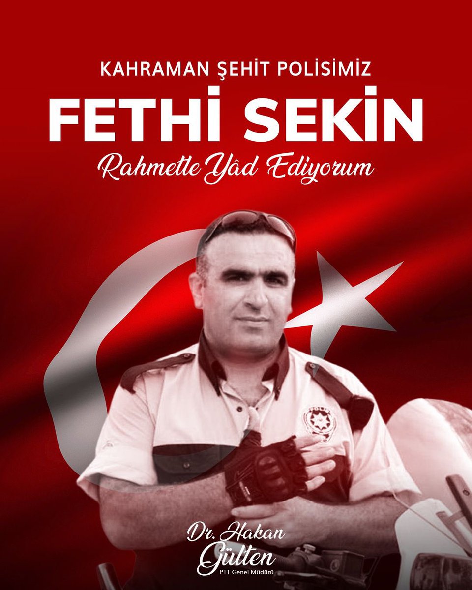 9 yıl önce İzmir’de gerçekleştirilen hain terör saldırısında şehit düşen kahraman polisimiz Fethi Sekin’i rahmet, minnet ve saygıyla yâd ediyorum.
