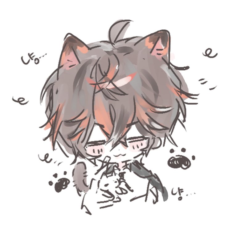 고양이 자캐 새로 짰어용 😺😺