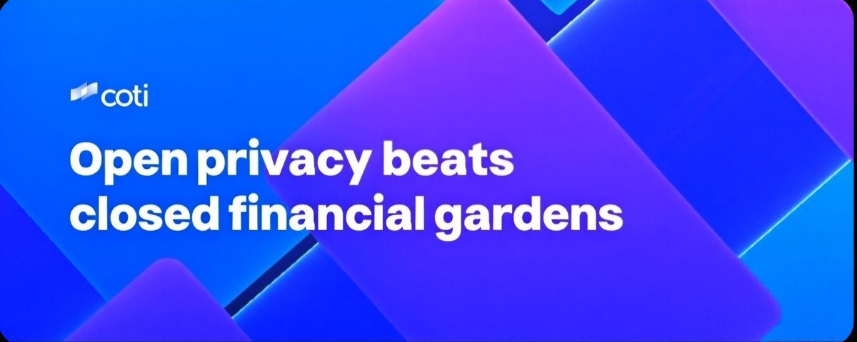 InspiredByWill_'s tweet photo. Some institutional blockchains provide privacy, but only inside restricted networks.
That works until liquidity, interoperability, and innovation hit a wall.

@COTInetwork takes a different approach. Privacy is open, programmable, and compatible with Ethereum’s ecosystem.

Institutions don’t need to lock themselves into a single network or vendor. Developers don’t need to rebuild everything from scratch.

This openness matters long term.
Closed systems may onboard early adopters, but open privacy scales markets.

$COTI is designed for that future, where institutions and Web3 meet without sacrificing flexibility or control.
That’s a fundamentally stronger model.
