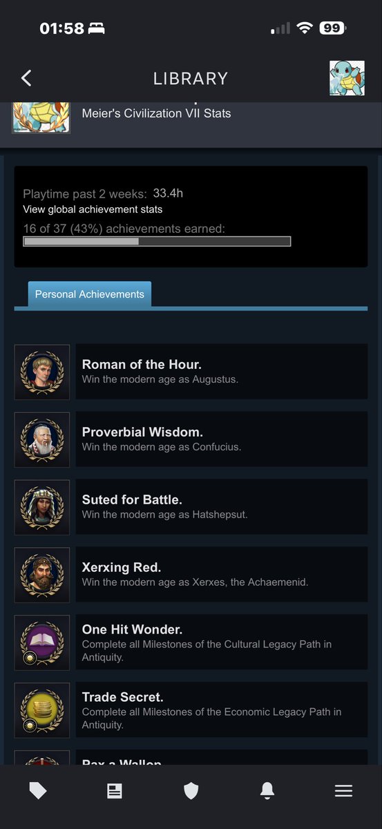 短暂的假期怎么就结束了… 真的老了 连文明都打不动了