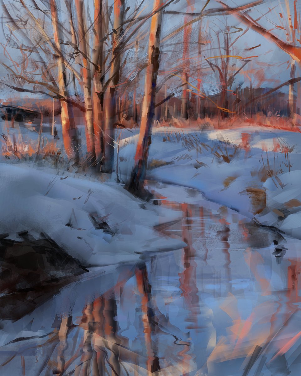 PluviumG's tweet image. cold trees warm light