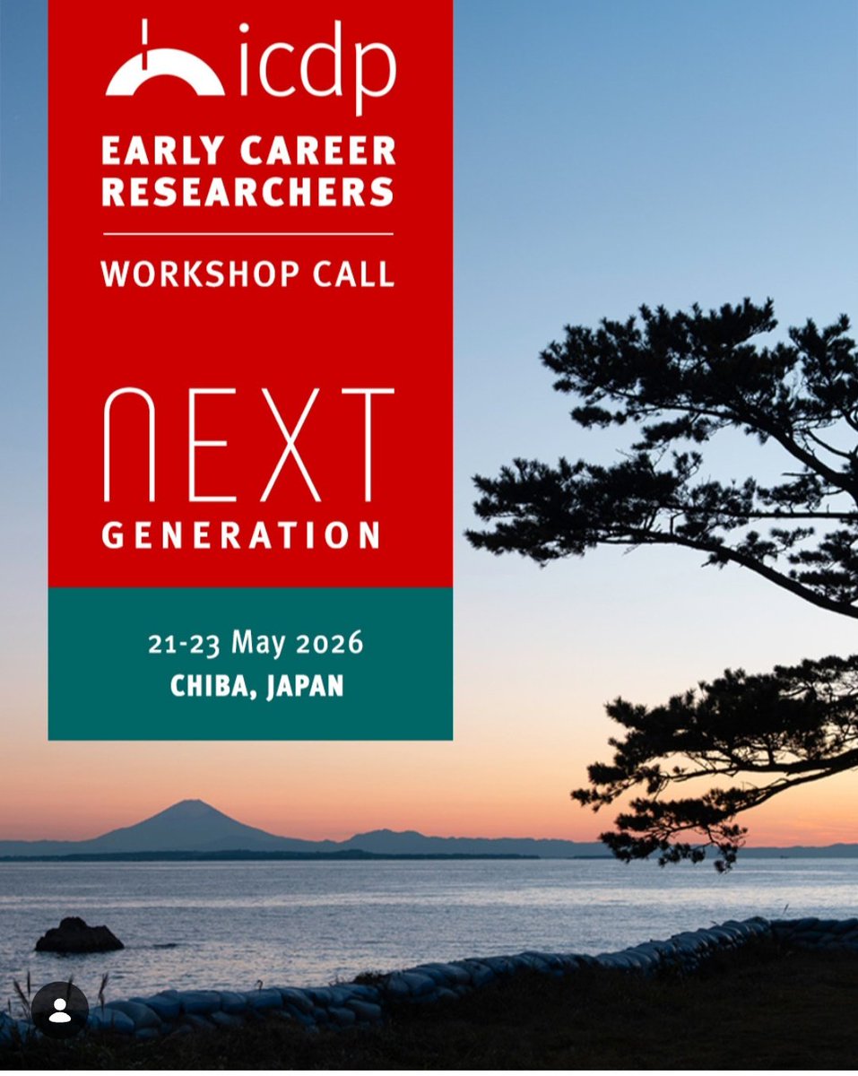 Rodrigo37708943's tweet photo. After some deserved holidays, I am back at work and ready for a wonderful 2026! What a good way to start sharing that the workshop of the ECR Network of @icdpDrilling  in Japan is confirmed! Do not miss the chance of attending and applying! More: https://t.co/cY18UVxCOZ https://t.co/xhsrxG3WCX