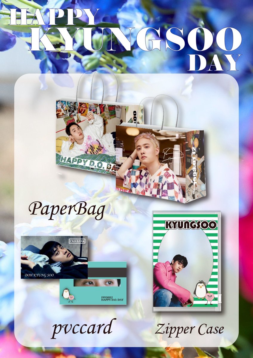 📢お知らせ

#EXO
#ギョンス くんの
お誕生日🎂イベントを開催致します🎉

🗓1/9(金)～1/12(月)㊗️
📍FACTORY 店内にて

ペーパーバックに
✨特典✨付き 
(それぞれ画像参照) 

※ドリンクなし

1100円(税込)で販売致します💜

 #경수 #KYUNGSOO #DohKyungsoo #Kyungsoo #DO