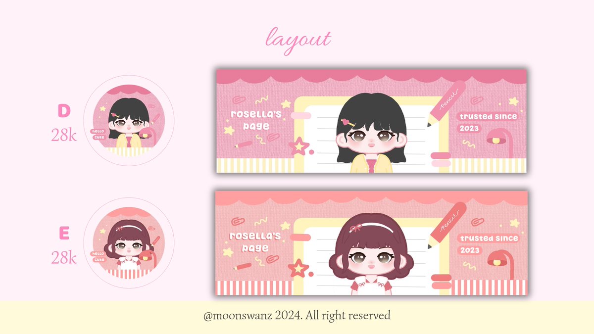 moonswanz's tweet image. [HELP RT THANK U🎀]

CLEARANCE SALE LAYOUT
haloo aku masih ada 3 layout yang bisa kalian bawa pulang, free retext dan avail recolor yaa
price : 23k
take all 65k
avail : C, D, E
#zonauang