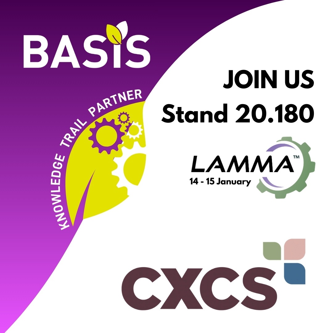 CXCSltd's tweet image. LAMMA is almost here! 🚜

Join the CXCS team this Wed–Thu (14th–15th Jan) on Stand 180, Hall 20.

We’re part of the @BASISRegLtd Knowledge Trail - visit our stand and gain an extra CPD point.
@lammashow