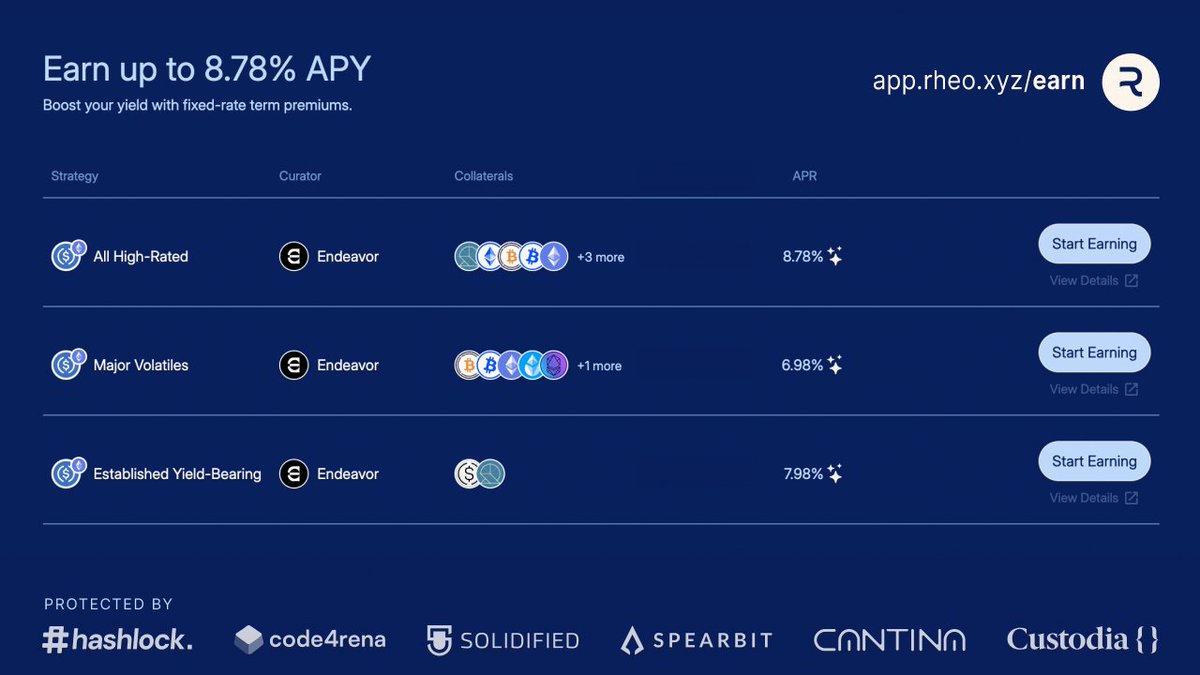 Fixed-income lenders earn moar. Deposit USDC today for curated rates and optimized term premiums – plus a 5% fixed bonus 💸