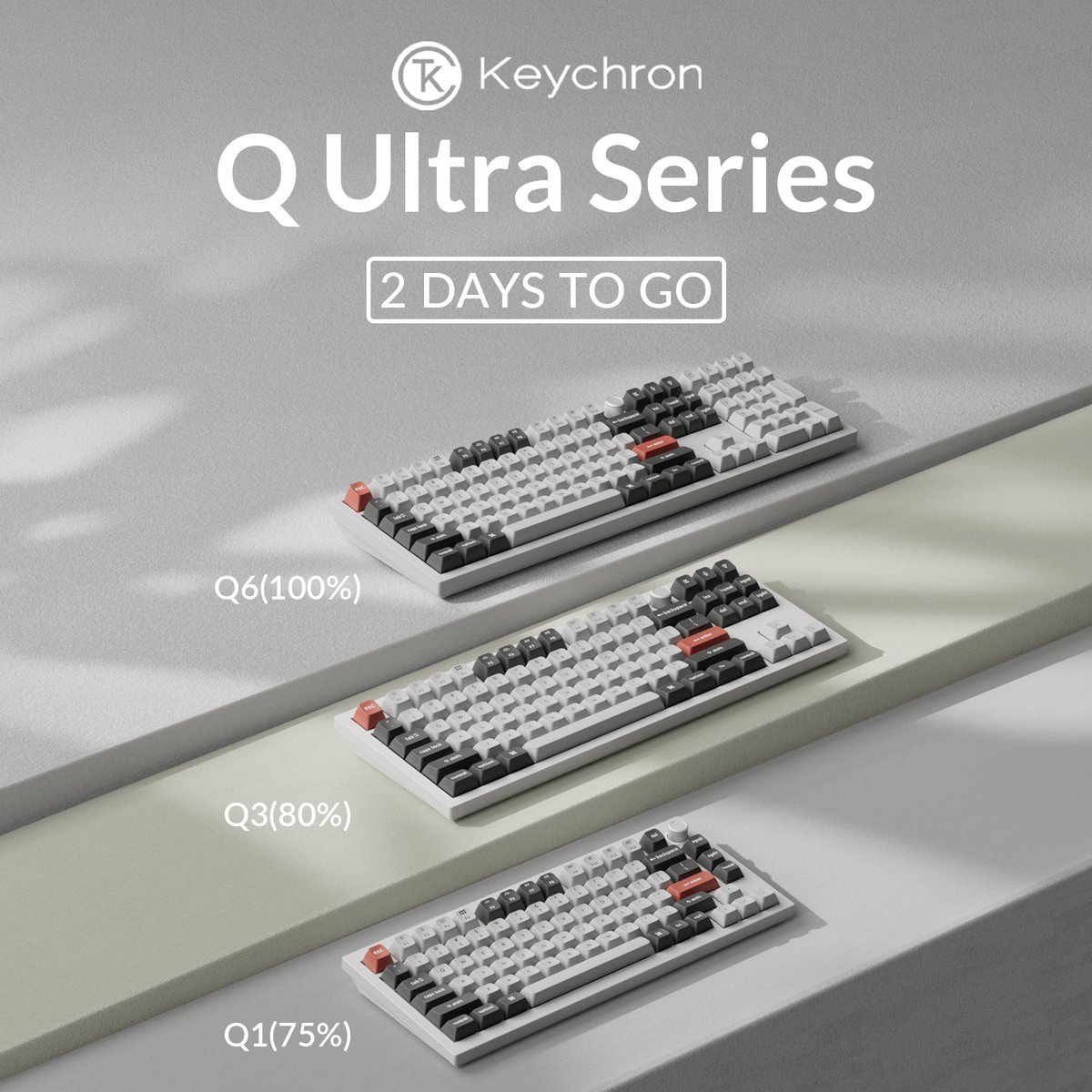 KeychronMK's tweet photo. How much latency do you think is acceptable for a keyboard?
Drop your answer below π
2 days to reveal.
#Keychron #KeychronQUltra #CustomKeyboard #WirelessKeyboard #MechanicalKeyboard #KeychronKeyboard #ComingSoon https://t.co/O91aG3ThKA