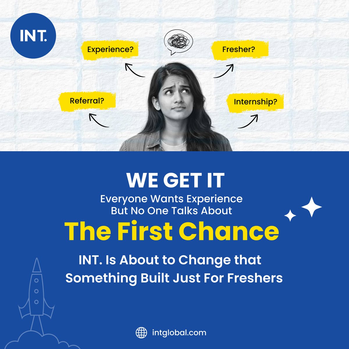 indusnettech's tweet photo. Freshers don’t lack talent.
They lack a first chance.

INT. is fixing that.

Introducing First Flush, a program built just for freshers.

👉 https://t.co/cJE4NzOzLF

#FirstFlush #FreshersOfIndia #INTCareers #YourFirstChance https://t.co/TxCBvXQJ4U