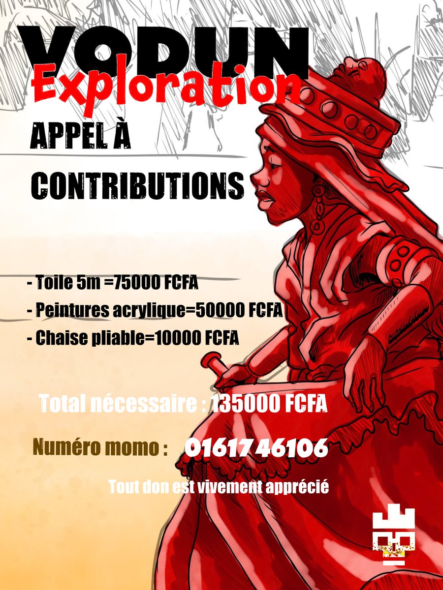 Bonjour les gars 🇧🇯🔥.
Mon salaire ne tombe que le 11 Janvier et ne pourra pas me servir pour mes achats en matériels pour les Vodun exploration.
J'en appelle donc à vous pour un coup de main.
J'ai besoin des ressources financières ci-dessous énumérées pour l'achat du strict