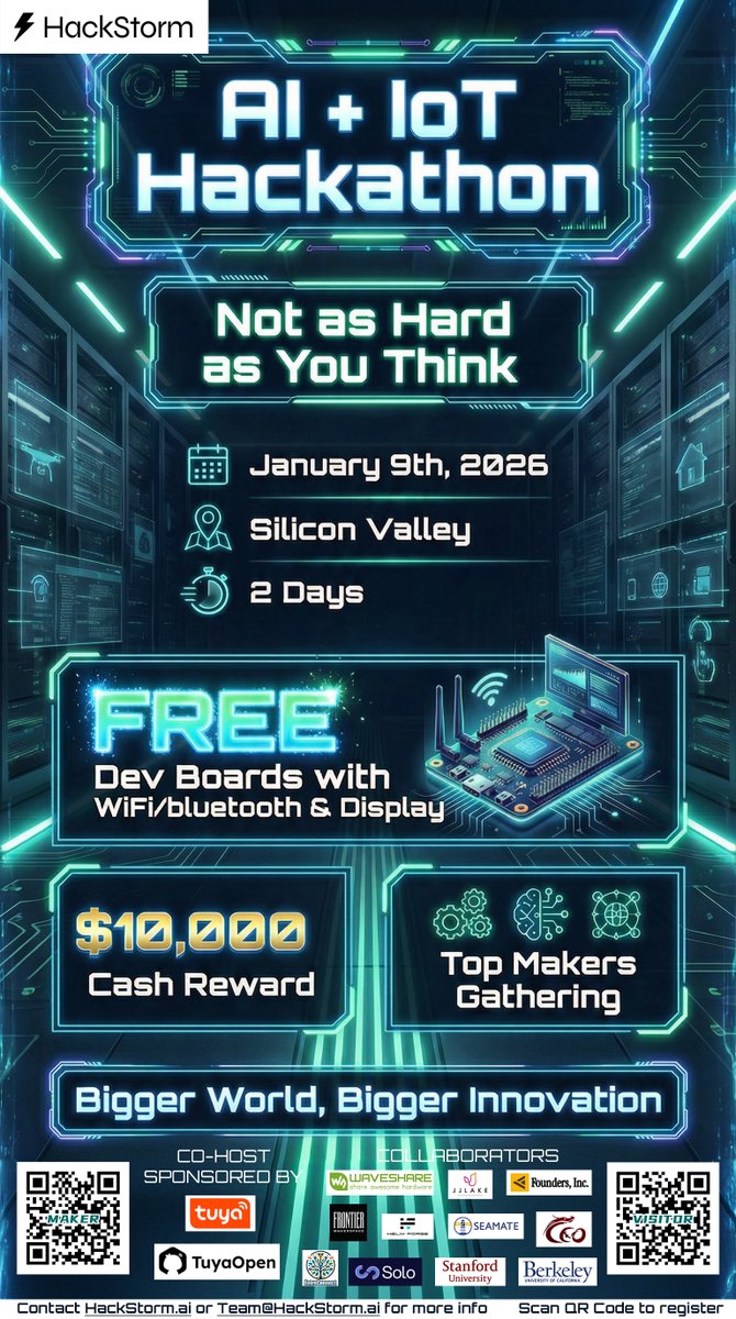 HackStormAI's tweet photo. 🏆 We are WINNERS from other hackathons.

👥 130 makers have registered so far.
⚡ More than 50% are hackathon winners.

🎓 Builders from Stanford, Berkeley, Harvard, MIT,
🧠 and companies like Google and NVIDIA.
🚀 Gifted high-school founders
https://t.co/9wkUNj2pjr https://t.co/mMi9Whpvue