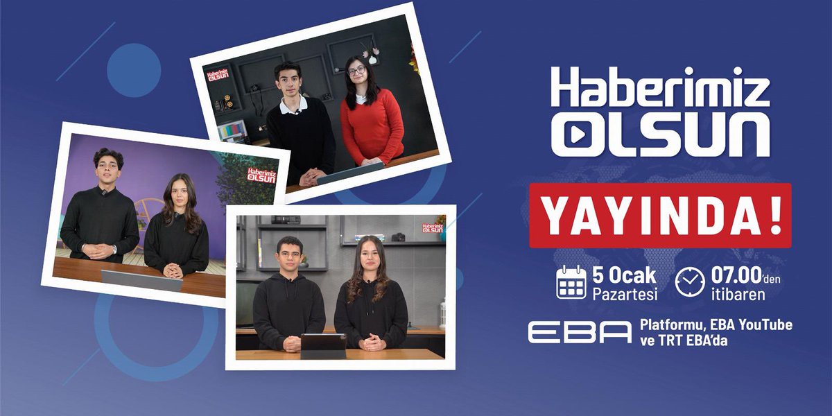 📺 İletişime Gönül Veren Öğrencilerin İmzasını Taşıyan Haber Bültenleri, “Haberimiz Olsun” Projesi Kapsamında Yayın Hayatına Başladı 📡

📌 Türkiye Yüzyılı Maarif Modeli vizyonu doğrultusunda hayata geçirilen “Haberimiz Olsun” projesi kapsamında, öğrencilerin aktif katılımıyla