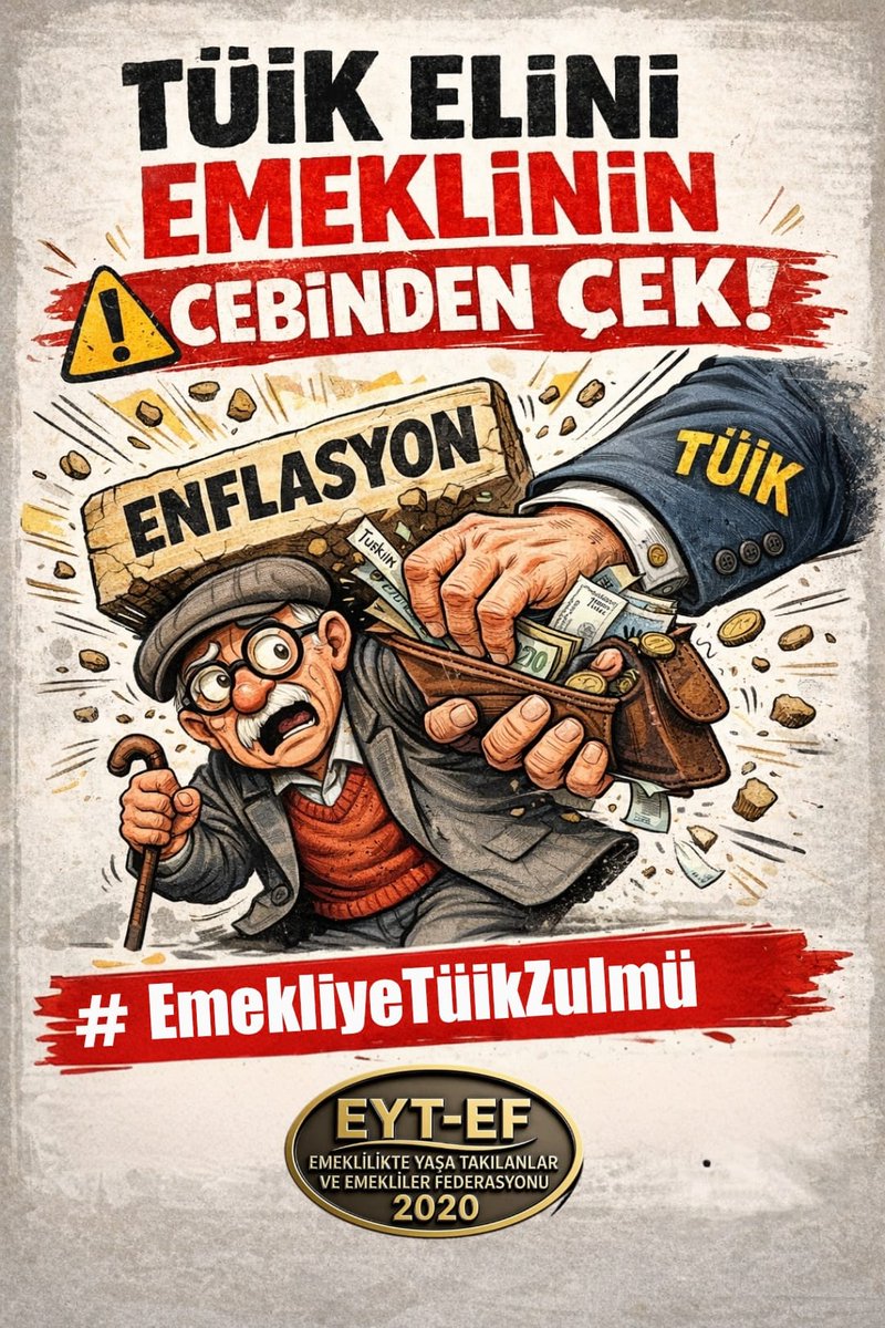 ArzuLastikci's tweet photo. EMEKLİ
👇
#EmekliyeTüikZulmü

#Tüik ’in fantastik #Enflasyon oranları;
Emeklinin mutfağında yangını,
Cüzdanında yoksulluğu,
Hayatında sefaleti büyütmüştür.

#Emekli ye yapılan bu zulmün hesabı,
Sandıkta sorulacaktır!

#5000KısmiyeZulümBitmiyor
@RTErdogan
@isikhanvedat
@tuikbilgi https://t.co/fbjutHOReP