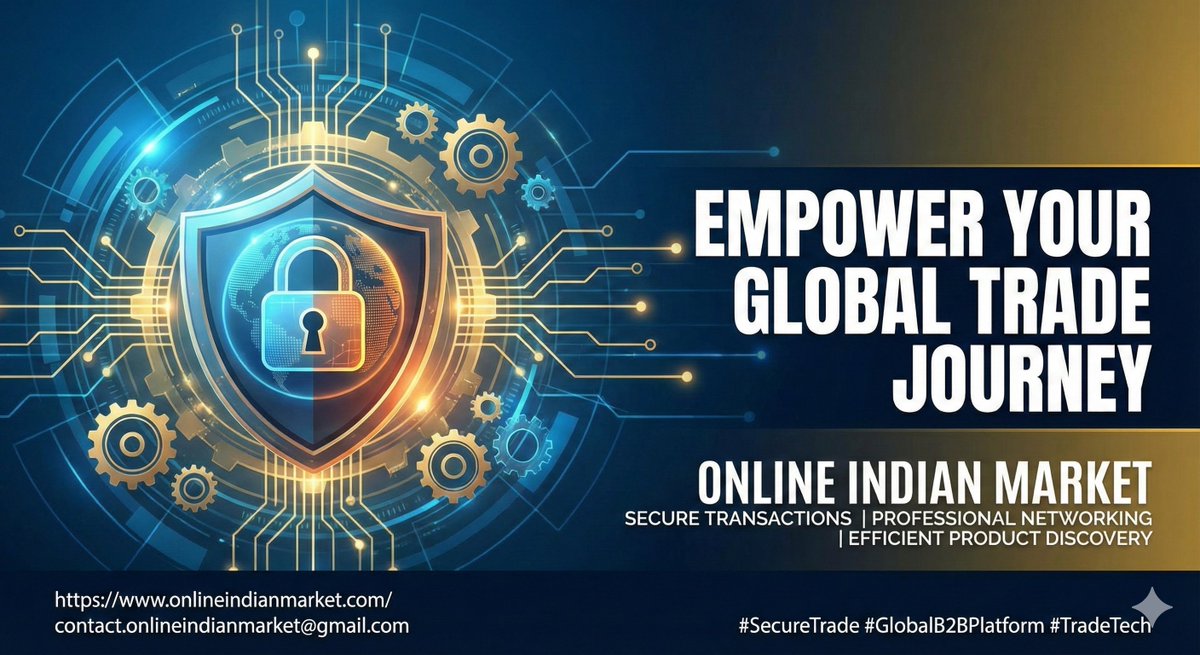 SupportONL3231's tweet photo. Online Indian Market is your gateway to international business growth. Build reliable partnerships, explore new markets, and succeed globally through a trusted B2B marketplace.
🌍 https://t.co/SGnEefQLjW
📩 contact.onlineindianmarket@gmail.com
#InternationalBusiness #B2BLeads #GlobalSuccess