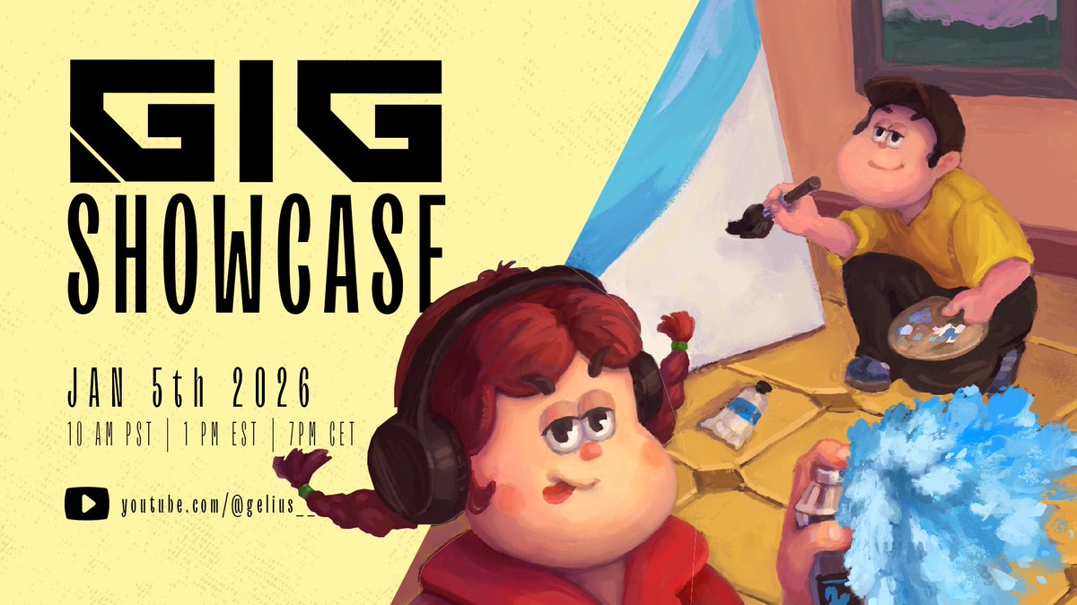 Picasho will be part of the GIG Showcase 2026 organized by <a href="/gelius__/">GELIUS 🎮</a> today! 🎉 
Streaming live in a few hours, so check out Picasho alongside other great upcoming indie games! ✨
#indiegame #gamedev