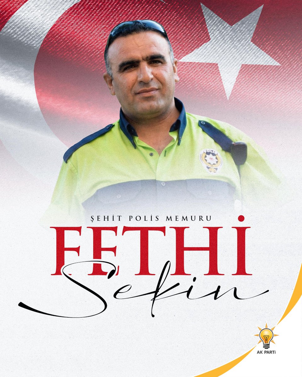 İzmir Adliyesi’ne yönelik hain terör saldırısında şehit olan kahraman polisimiz Fethi Sekin’i; şehadetinin yıl dönümünde rahmet ve minnetle anıyoruz.

<a href="/abdullahozdemir/">Abdullah Özdemir</a> 
<a href="/abdullaharidoru/">Abdullah Arıdoru</a> 
<a href="/MustafaY_K/">Mustafa Yalçınkaya 🇹🇷</a> 
<a href="/Ahmet__Menek/">AHMET MENEK</a>
<a href="/melekbyy/">M E L E K</a>
<a href="/Bilaluysal1818/">Bilal Uysal</a>