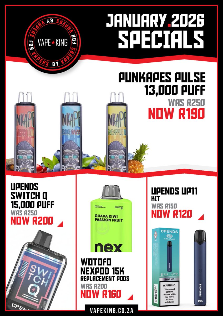Vape King South Africa tweet media