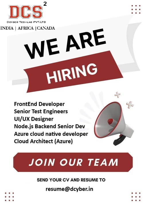 pareshiso's tweet photo. Join Dcyber TechLab to gain global exposure by working with international clients, diverse environments, and global IT standards. https://t.co/lNgFQIVD5O