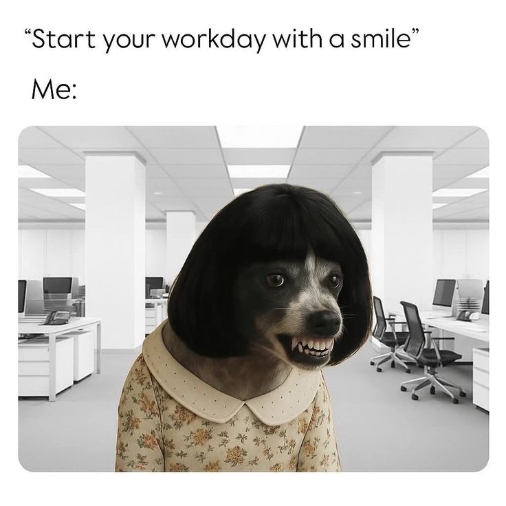 Start your workday with a smile 🙂 Who else is at work right now? #imprecca