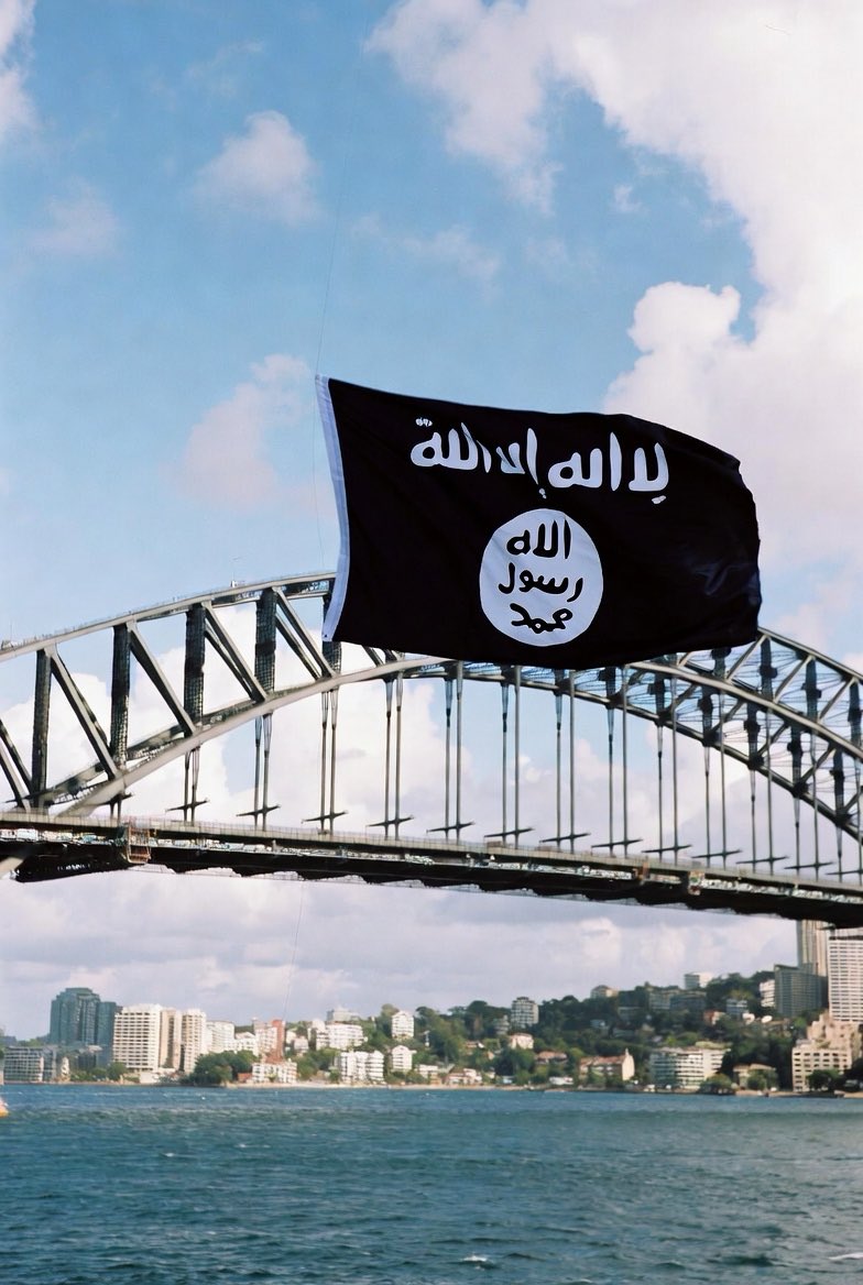Since mid December 2025 displaying flags like this will also entail the same criminal offence as Nazi symbolism.

Exceptions are Buddhist and Hindu use of swastikas also ANC,IRA symbols.

I wonder how many arrests Islamic hate symbols will receive ?