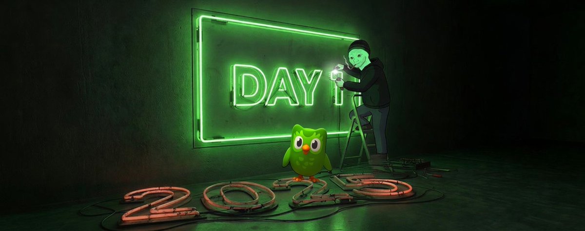 DuoMemeOnSOL's tweet photo. Learning has been my thing since Day 1.

#2026
#DAY1
#duolingo https://t.co/9FNLMN7BLL
