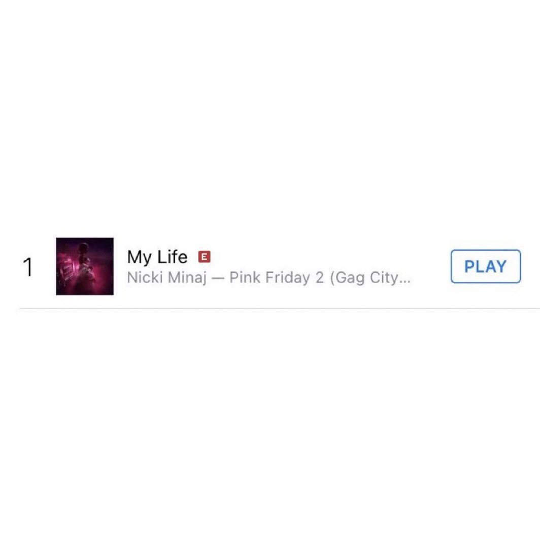 N8empire5's tweet image. 🚨My Life by @NICKIMINAJ is charting at #1 on the iTunes Hip-Hop/Rap chart.. 

Making Her the Highest-Charting Female Rapper On The Chart.