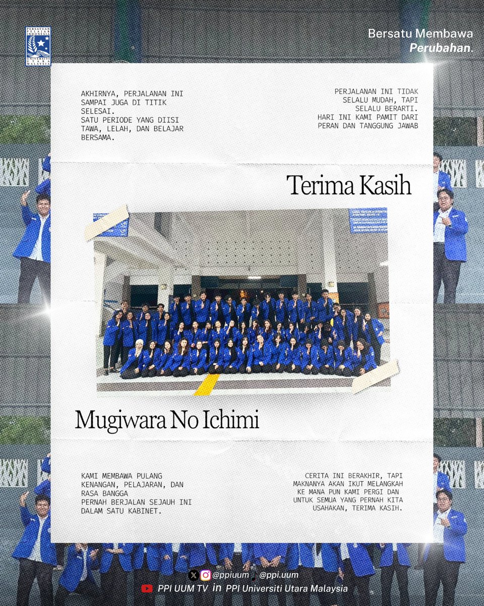 ppiuum's tweet image. Terima kasih atas kepercayaan, dukungan, dan ruang untuk bertumbuh bersama. Cerita ini mungkin berakhir di sini, tetapi maknanya akan terus kami bawa ke langkah selanjutnya.